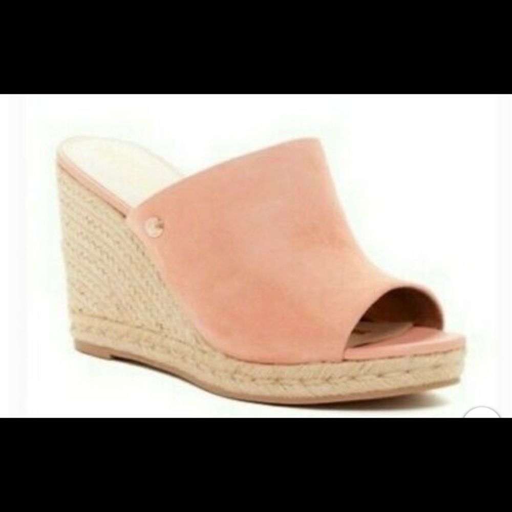 Wedges platform Bonnie Coral Suede